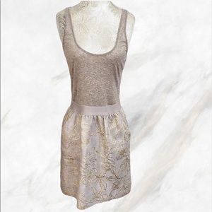 Aqua Gold Dress In Small